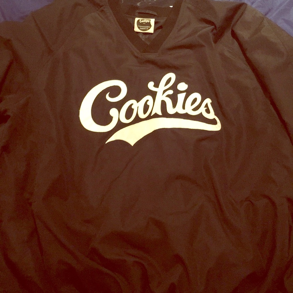 Cookies pullover windbreak XL RARE jersey letters